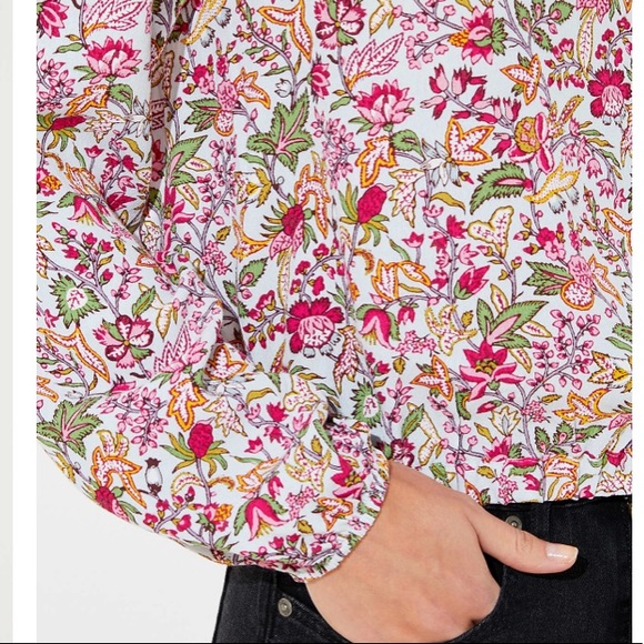 LOFT Jungle Wrap Back Cropped Top - Picture 3 of 9